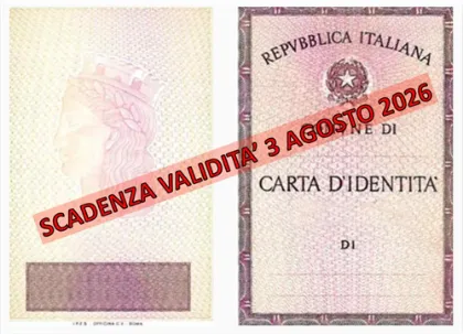 Carte d'identità cartacee: dal 3 agosto 2026 non saranno più valide.