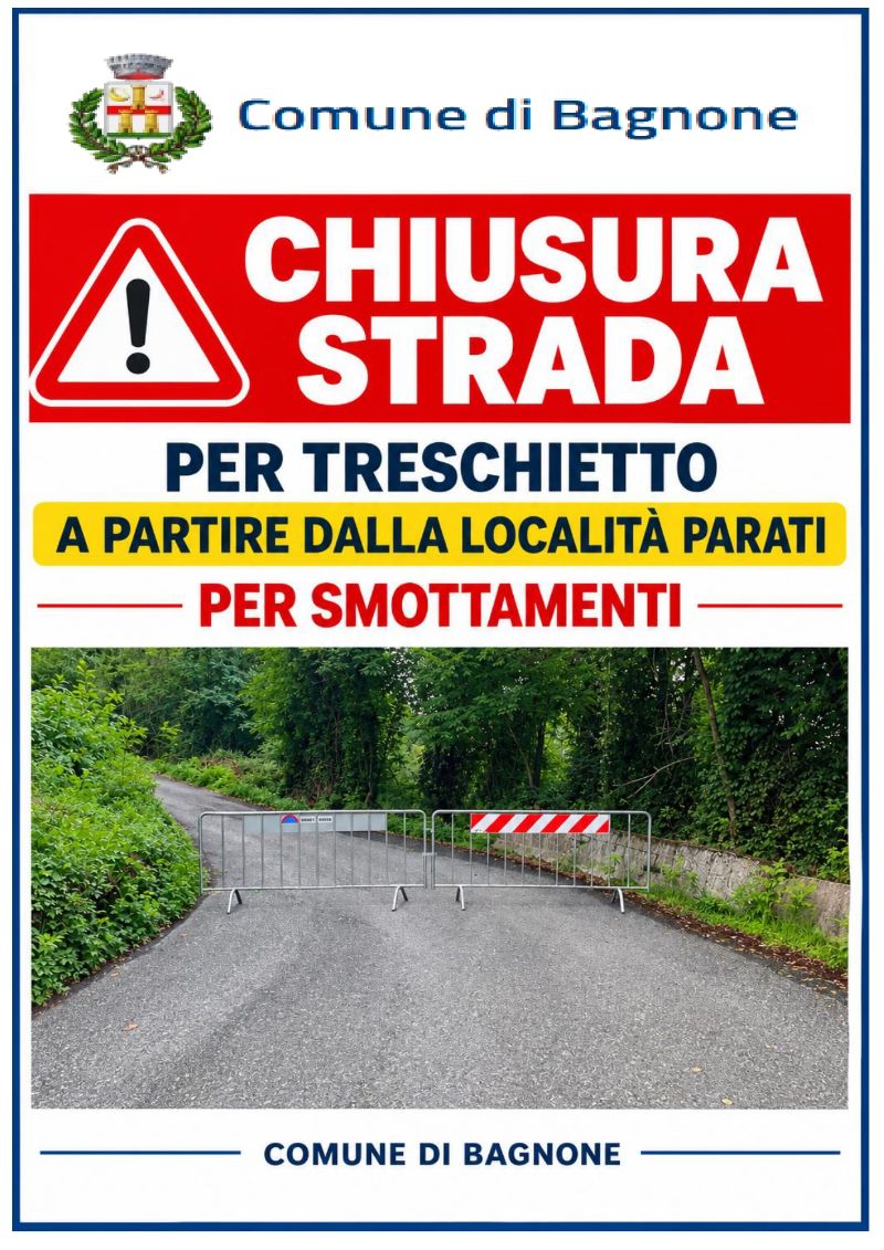 avviso strada treschietto