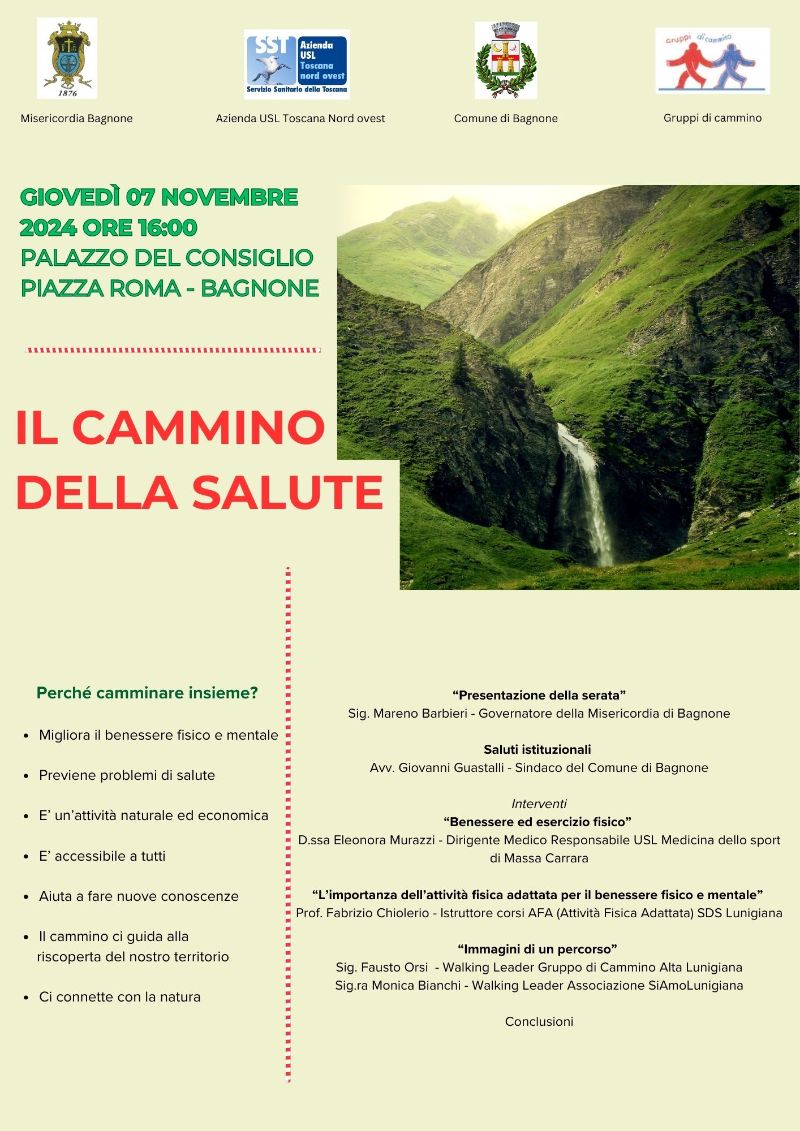 Il cammino della salute 7/11