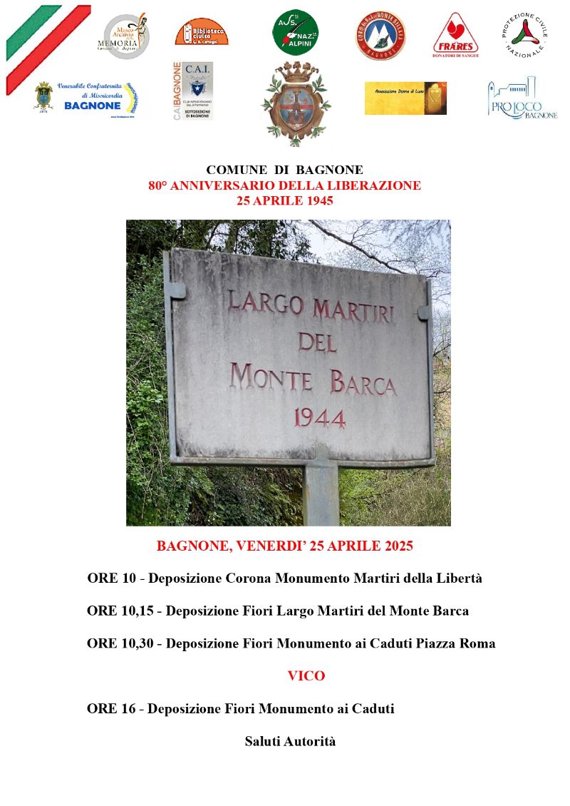Commemorazione 25 Aprile