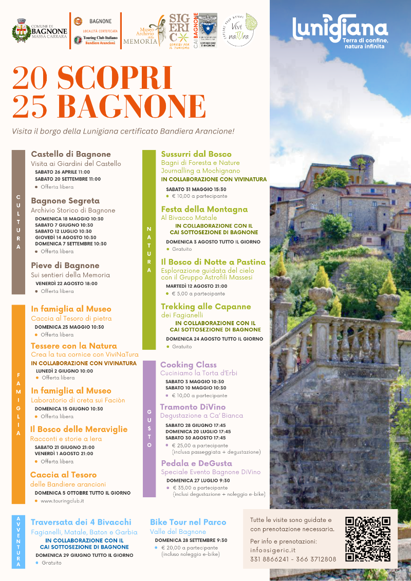 Locandina Scopri Bagnone 2025.