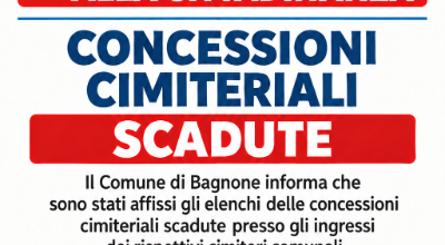 Avviso concessioni cimiteriali scadute 